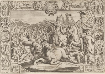 アーバンVIII、教皇のアレゴリー（Maffeo Barberini 1623-1644） 作： Johann Friedrich Greuter