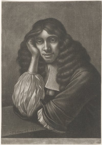肖像画の森白鳥茶色 作： Johann Friedrich Leonard
