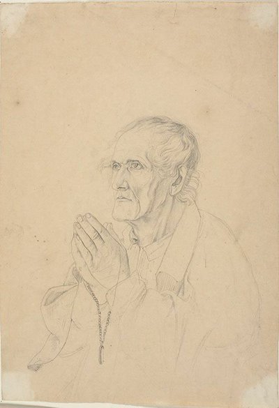 老人の祈り 作： Johann Friedrich Overbeck