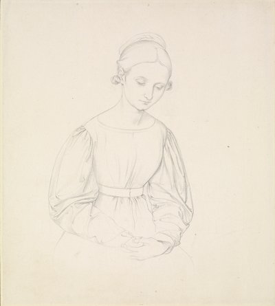 アーティストの妻、ニーナの肖像、c1830 作： Johann Friedrich Overbeck