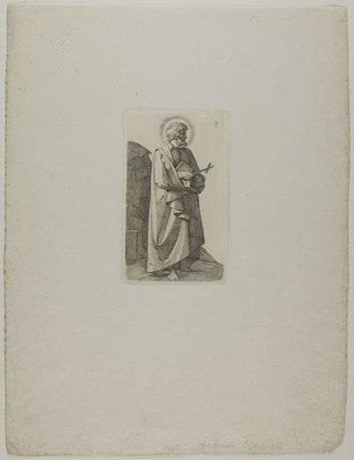 十字架と本を持つ聖フィリッポ・ネリ 作： Johann Friedrich Overbeck