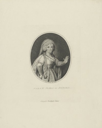 ゲルトルートエリザベスマーラ、シュミリング1749-1833、アルミダ、1801。 作： Johann Friedrich Schröter