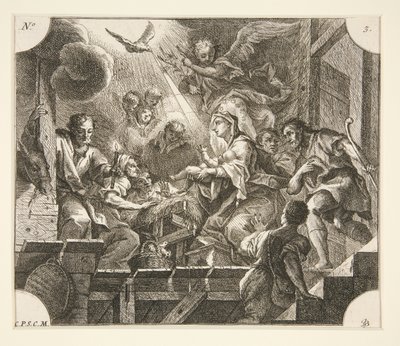 降誕 作： Johann Georg Bergmuller