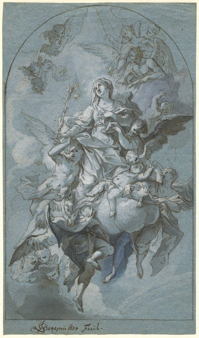 無原罪懐胎 作： Johann Georg Bergmuller