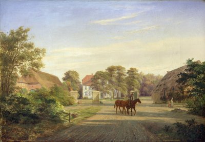 1841年オルデスロー近くのグラバウマナー 作： Johann Georg Haeselich