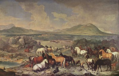 Lipizzanerの馬とインペリアルスタッド 作： Johann Georg Hamilton