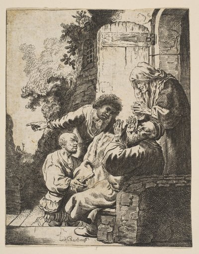 ヨセフのコートがジェイコブにもたらされた。 1633年。 作： Johann Georg Hertel