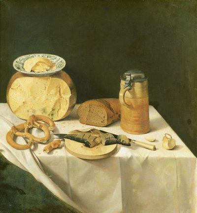 朝食の静物 作： Johann Georg Hinz