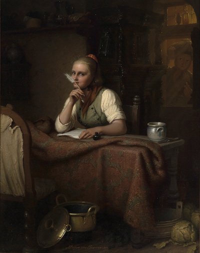 手紙 作： Johann Georg Meyer
