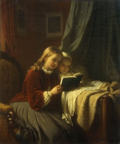 就寝時の物語、1867 作： Johann Georg Meyer