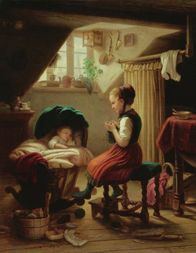 小さなものの世話 作： Johann Georg Meyer von Bremen