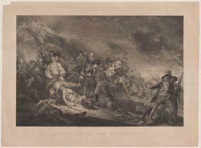 バンカーズヒルの戦い。 J.トランブルp。 作： Johann Georg Nordheim