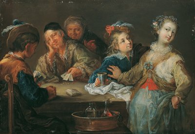 カードプレイヤー（エースは切り札） 作： Johann Georg Platzer