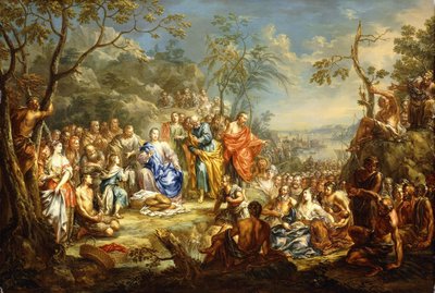 五千人の給餌、 作： Johann Georg Platzer