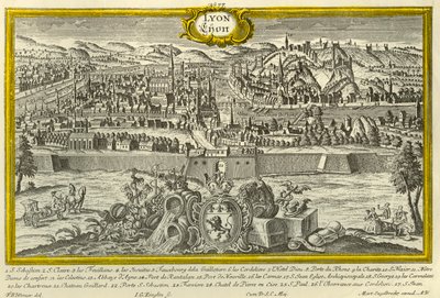 リヨン、c1740。 作： Johann Georg Ringlin