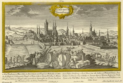 ニュルンベルク、c1740。 作： Johann Georg Ringlin