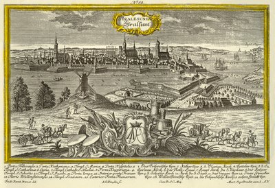 シュトラールズント、c1740。 作： Johann Georg Ringlin