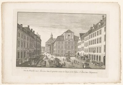 Sint-Petruskerk のあるケルンの魚市場の眺め ケルン旧市街の魚市場と聖エグリーズの眺め Pierre, dans l
