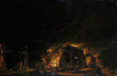 火」1760年頃（木に油彩） 作： Johann Georg Trautmann