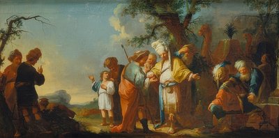 ジョセフはミディアン人に売られました。 1759-63頃 作： Johann Georg Trautmann