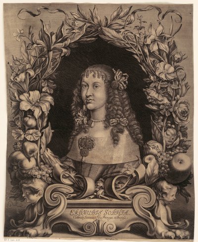 Erdmuthe Sophia、ブランデンブルク＝バイロイト辺境伯の肖像 作： Johann Georg Waldreich