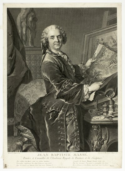 ジャン・バティスト・マッセの肖像 作： Johann Georg Wille