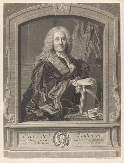 ブローニュのジョン 作： Johann Georg Wille after Hyacinthe Rigaud
