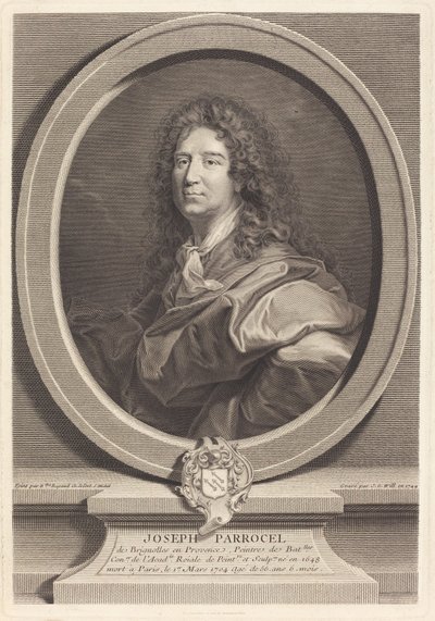 ジョセフ・パロセル 作： Johann Georg Wille after Hyacinthe Rigaud