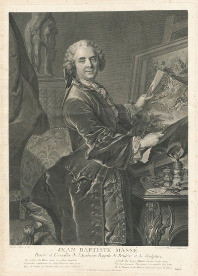 ジャン・バティスト・マス 作： Johann Georg Wille after Louis Tocqué