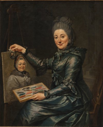 ランペと結婚した芸術家の娘エリザベートの肖像 作： Johann Georg Ziesenis