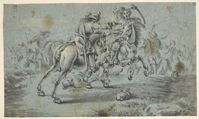 トルコ人との騎馬戦シーン？ 作： Johann Georg von Bemmel