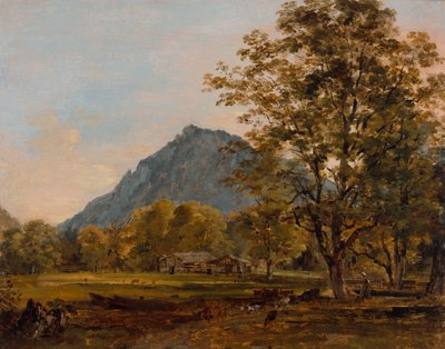 バイエルン アルプスの農家 作： Johann Georg von Dillis