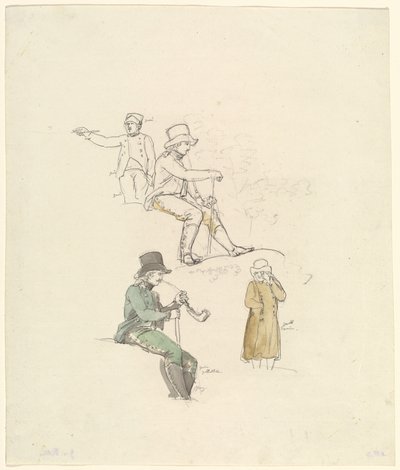 フィギュア・スタディーズ、1801年 作： Johann Georg von Dillis