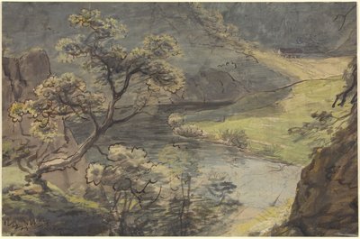 川の風景 作： Johann Georg von Dillis