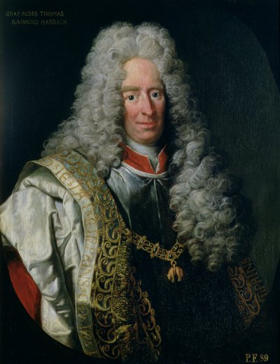 ナポリの総督、アロイス・トーマス・ライムンド・フォン・ハラッハ伯爵（1669-1742） 作： Johann Gottfried Auerbach