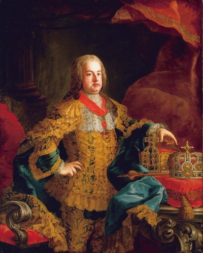 皇帝フランツ1世の肖像、1752年 作： Johann Gottfried Auerbach
