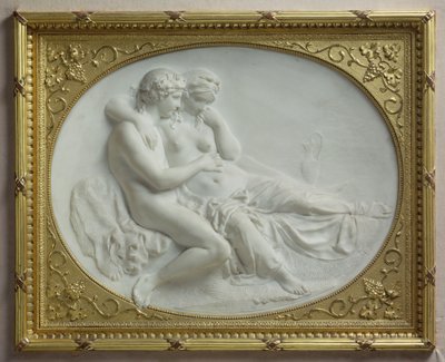 バッカスはアリアドネを慰める、1793（大理石） 作： Johann Gottfried Schadow