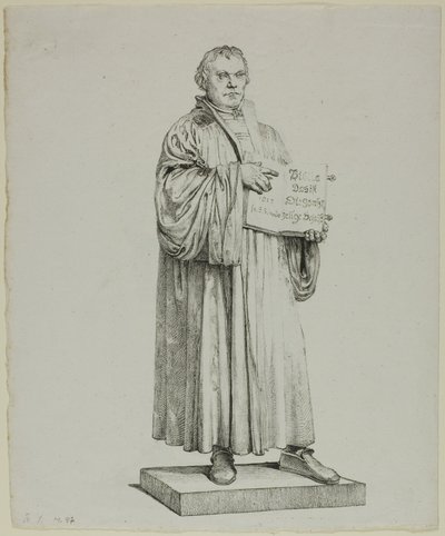 ヴィッテンベルクのルター像 作： Johann Gottfried Schadow