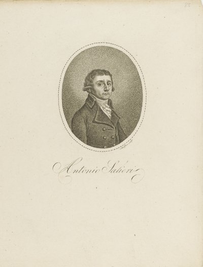 アントニオ・サリエリ1750-1825、c。 1800。 作： Johann Gottfried Scheffner