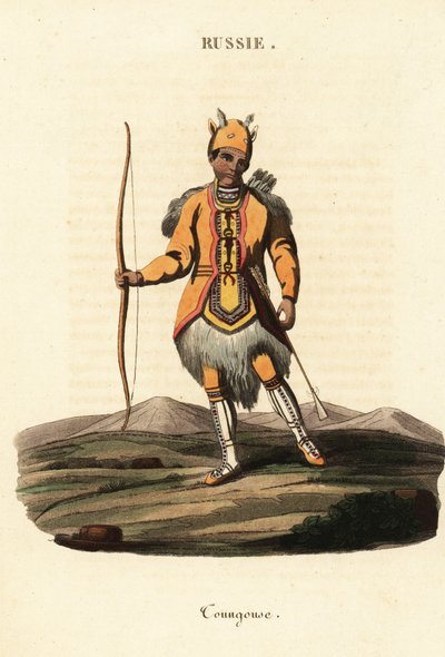 遊牧民エヴェンキ族の男 作： Johann Gottlieb Georgi