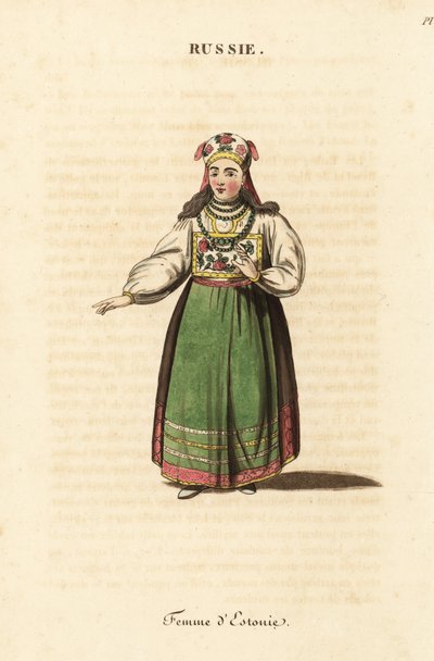 エストニアの人妻 作： Johann Gottlieb Georgi