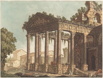 コリのヘラクレス神殿 作： Johann Gottlieb Prestel, probably after Alessandro Moretti