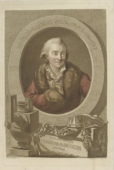 ヨハン・フリードリッヒ・ライネッケの肖像 1745-1787, 1788. 作： Johann Gottlob Seyffert