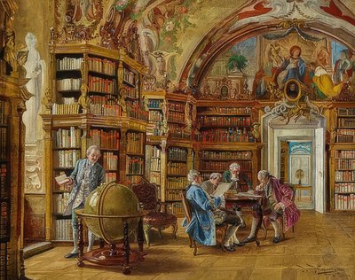 図書館で 作： Johann Hamza