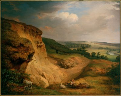 イェスニッツ近くのマルデンスタイン 作： Johann Heinrich Beck