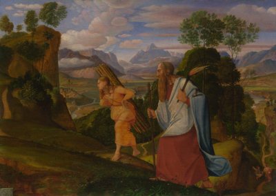 アブラハムとイサク、1817 年 作： Johann Heinrich Ferdinand Olivier