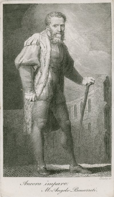 ミケランジェロ・ブオナローティ 作： Johann Heinrich Füssli