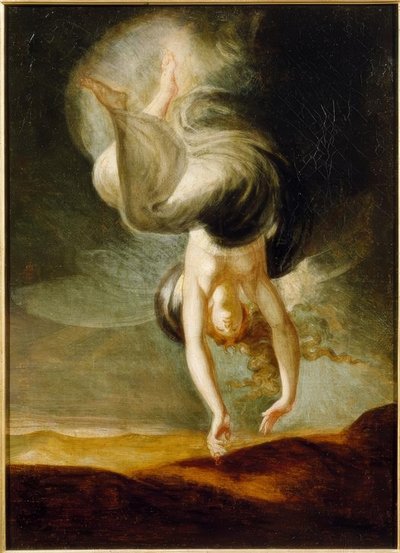 ティタニアはビーチで魔法の指輪を発見 作： Johann Heinrich Füssli
