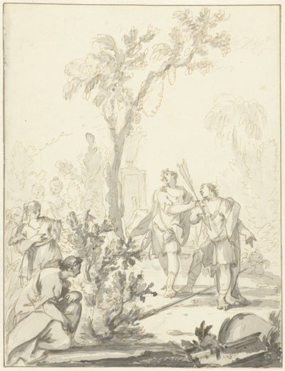 寓意的な表現 作： Johann Heinrich Keller (II)