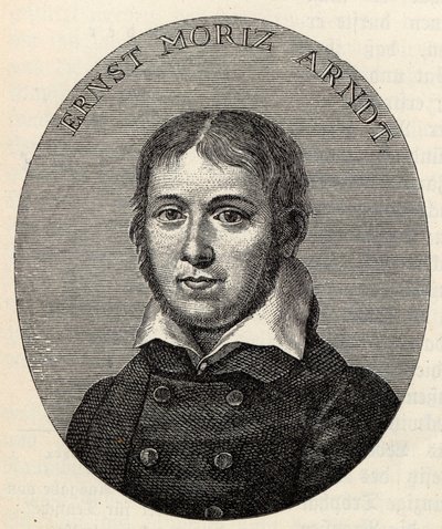 Ernst Moritz Arndt 1769-1860 の肖像。 作： Johann Heinrich Lips